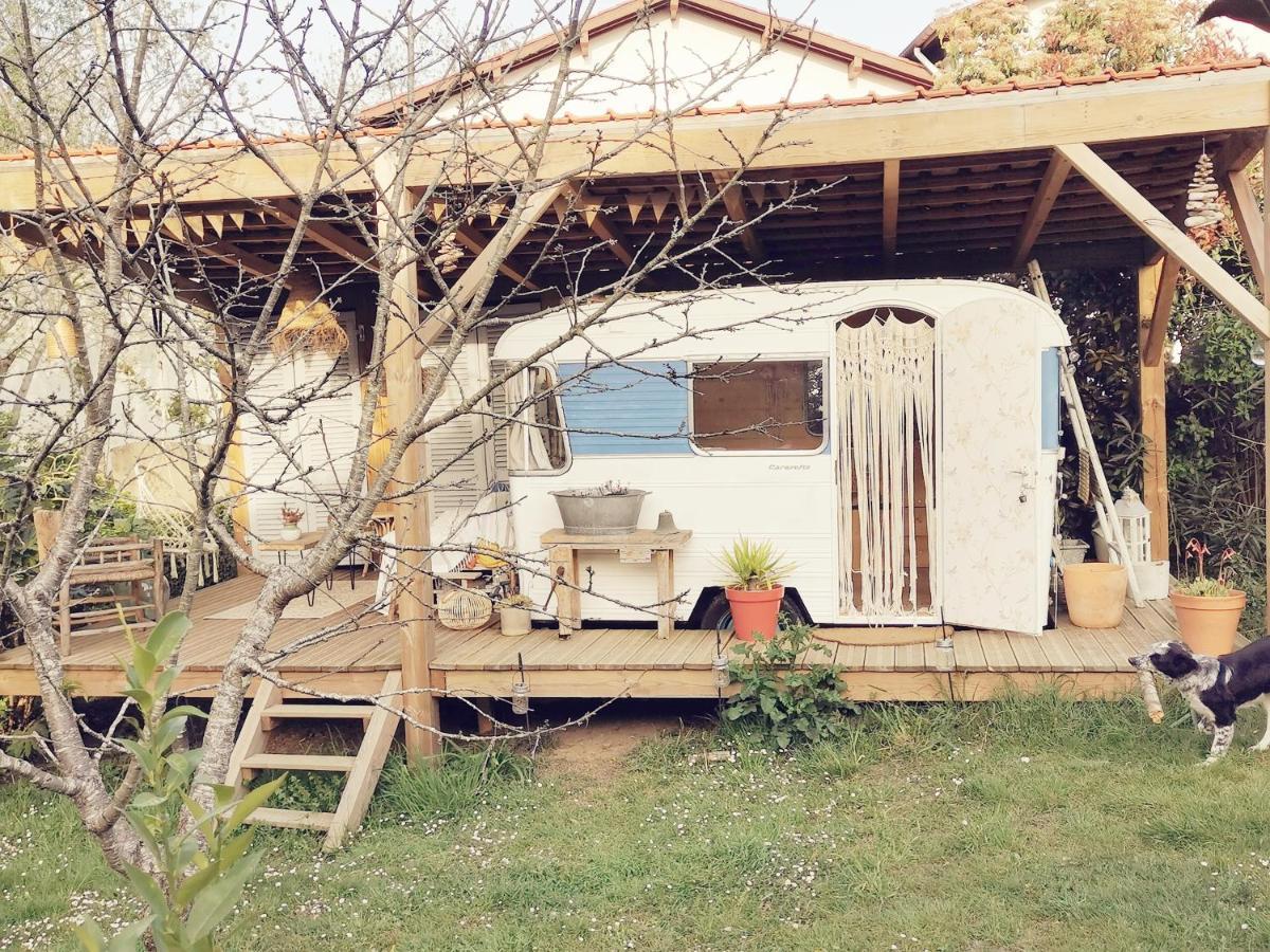 Gite Azkendantza 2A6 Pers Avec Caravane Insolite 아스카인 외부 사진